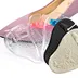Transparent gel toe pads for flip flops - invisible comfort between toes